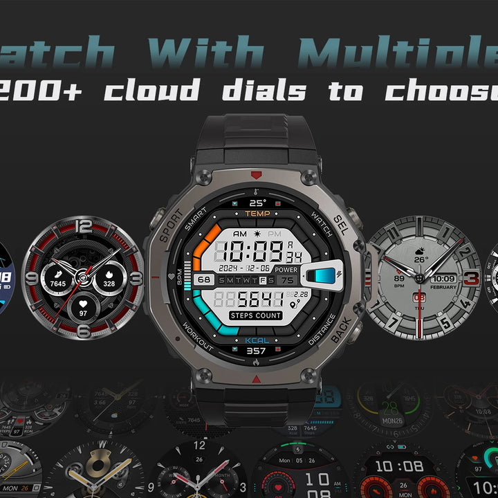T-Rex 3 Ultra GPS Smart Watch 5 ATM Waterproof Built-in Dual-band GNSS Compass Military Sport Smartwatch Men 2025 New For Xiaomi
